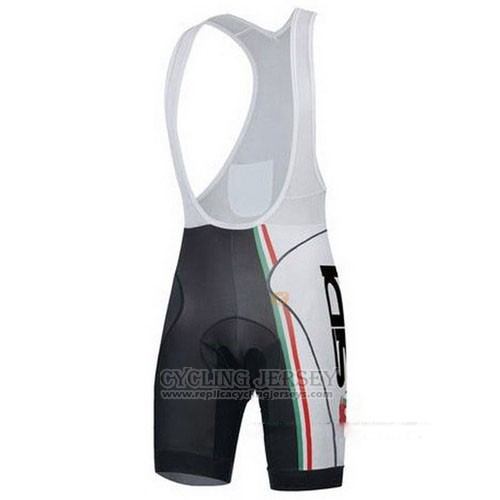 2014 Cycling Jersey Castelli SIDI White and Black Short Sleeve and Bib Short